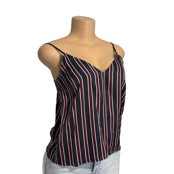 Striped‎ Women's Camisole Top with Thin Straps - Picture 2 of 4